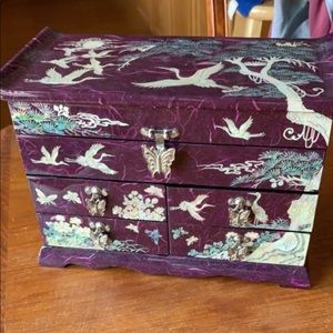 Mother of pearl jewelry box